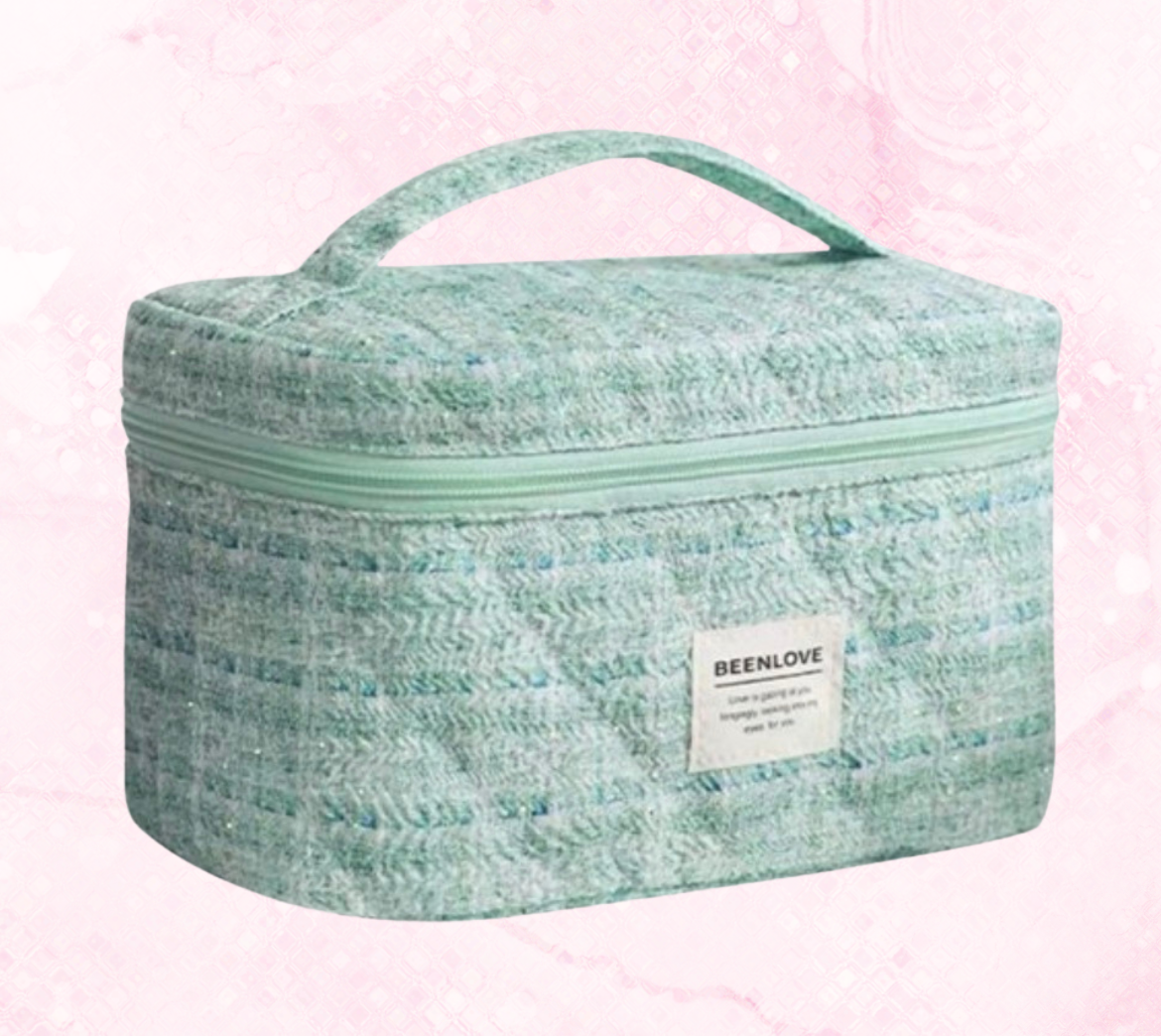 Necessaire Verde-Água c/ pega