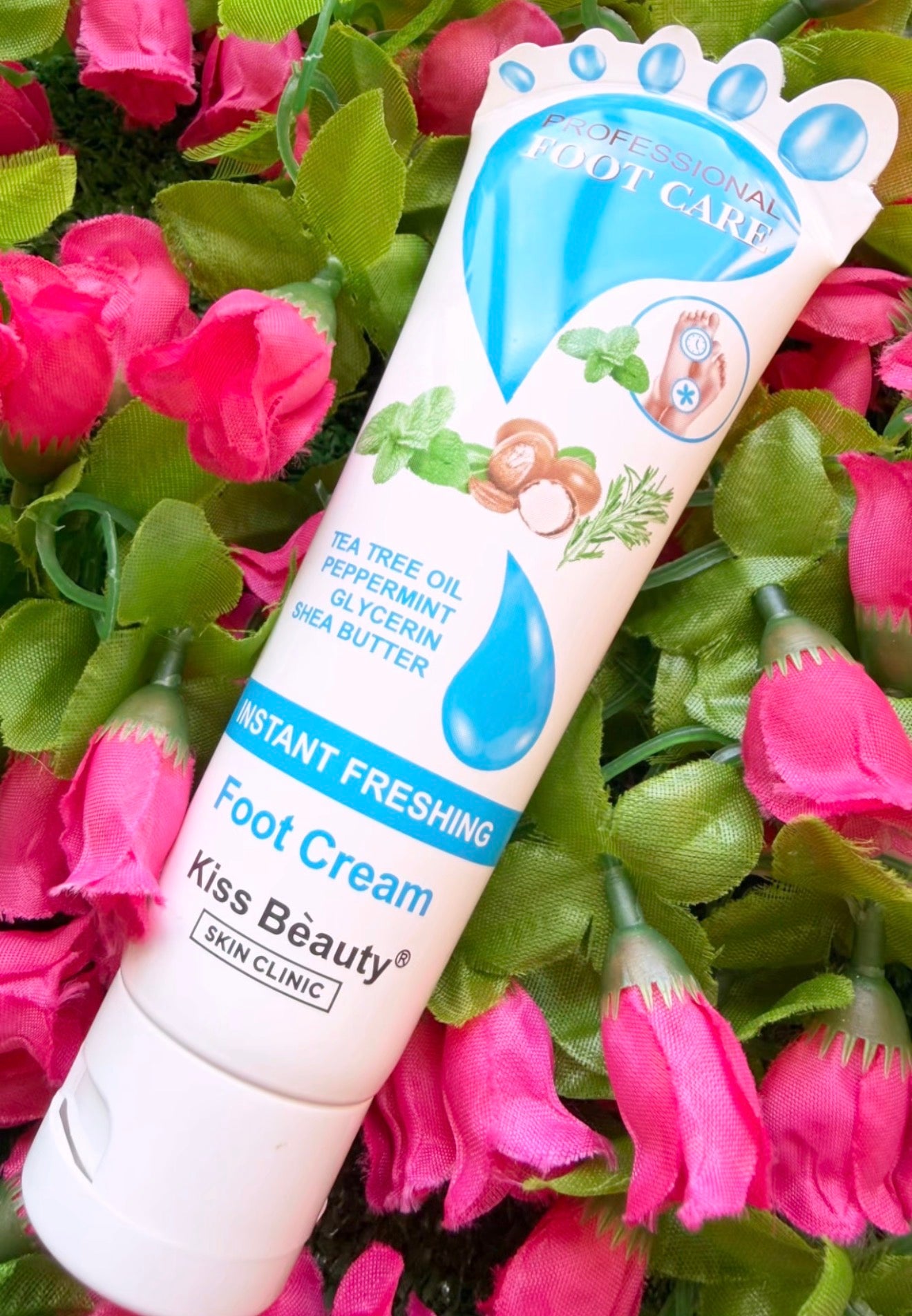 Creme de Pés Refrescante - Kiss Bèauty
