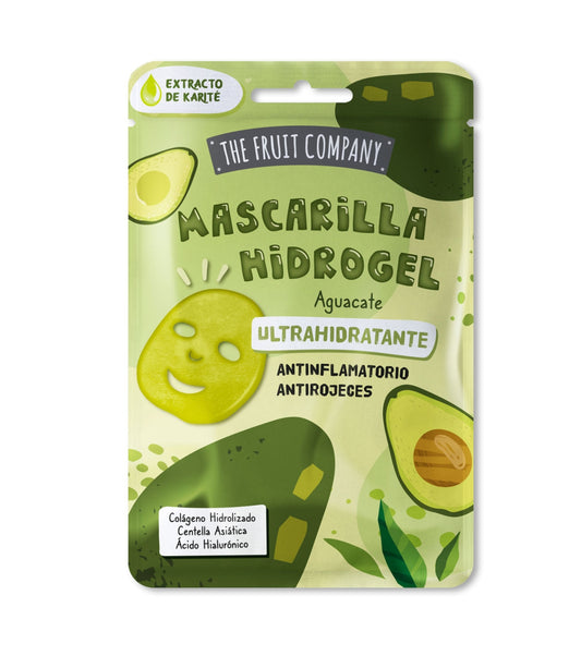 Máscara facial de hidrogel ultra-hidratante - Abacate