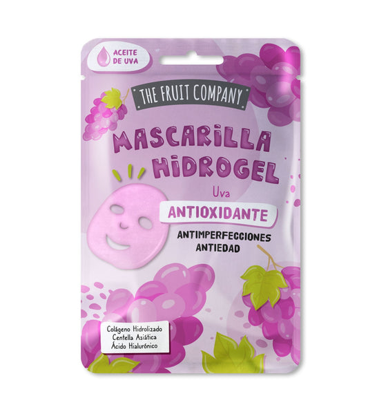 Máscara Facial de Hidrogel Antioxidante - Uva